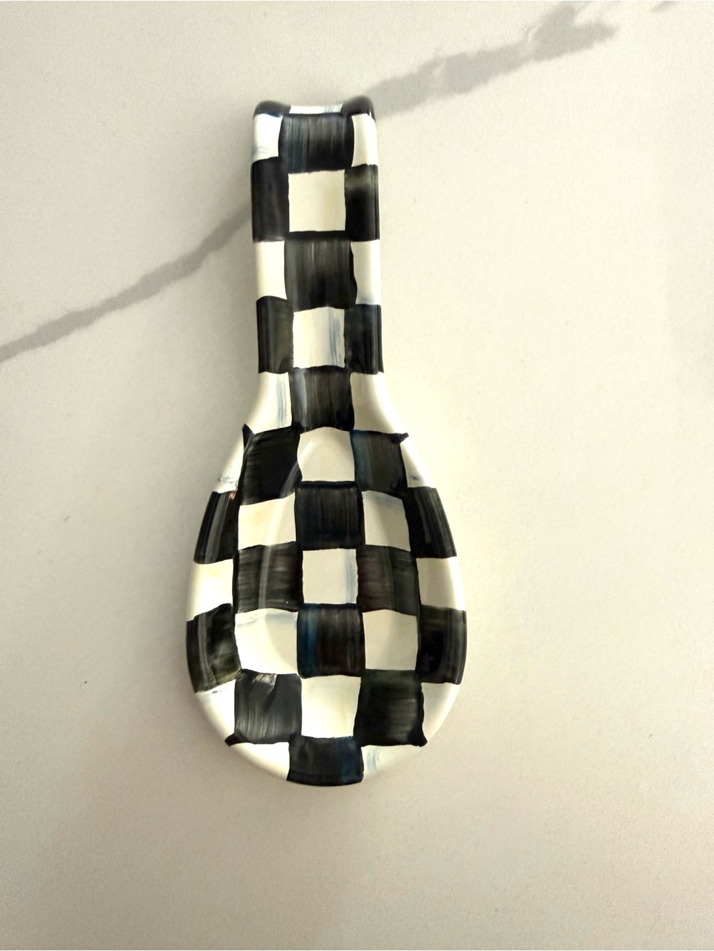 Brand New! Mackenzie Childs Spoon Rest-Courtly Check - Picture 2 of 11